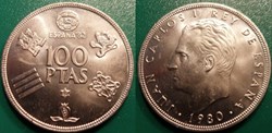 España 82 - 100 Pesetas 1980 Coupe du monde de football de 1982 en Espagne