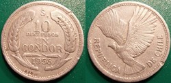 10 Pesos ou 1 Condor 1956