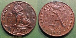 Belgique 1 Cent. 1912 des Belges