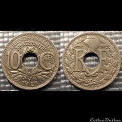 Dc 10 centimes EM Lindauer 1923 21mm 4g