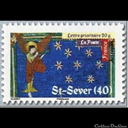 Timbre Peinture Abbaye de Saint Sever (40)