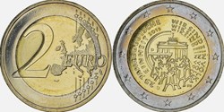 2 Euros 2015 Réunification allemande 25 ans