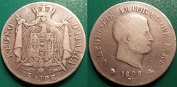 A6 5 Lire Règne d'Italie Napoléon Empereur