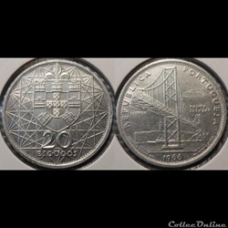Portugal 20 Escudos 1966