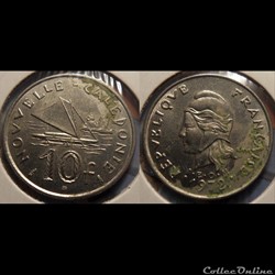 Nouvelle Calédonie 10 Francs 1972 IEOM