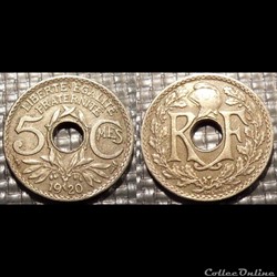 Cb 5 centimes EM Lindauer 1920 19mm 3g