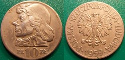 10 Zlotych 1959