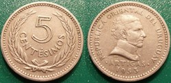 5 Centesimos 1953