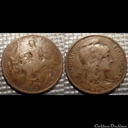 Ca 5 centimes Dupuis 1912