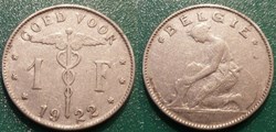 1 Franc 1922 Belgie