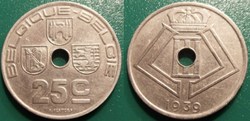25 Centimes 1939 Belgique-Belgie
