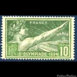 1924 Ces 4 timbres commémorent les jeux olympiques de Paris