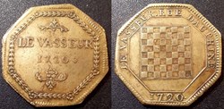 b- Jeton Paris Le Vasseur 1720
