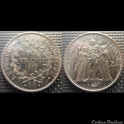 Lf 10 francs Hercule 1970 37mm 25g