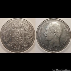 Belgique 5 Franc 1851 Des Belges
