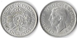 Grande Bretagne 2 Shillings 1941