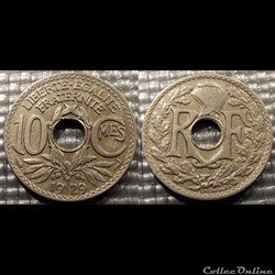 Dc 10 centimes EM Lindauer 1929 21mm 4g