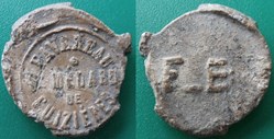 plomb de scellé Favereau à Saint Médard de Guizières