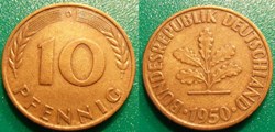 10 Pfennig 1950