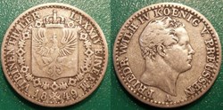 Germany Prusse 1/6 Thaler 1849 A