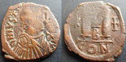 JUSTIN Ier Follis 522-527 Constantinople