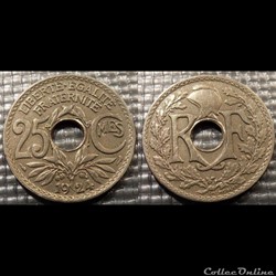 Fd 25 centimes EM Lindauer 1924 24mm 5g