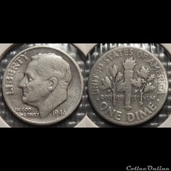 USA One Dime 1946