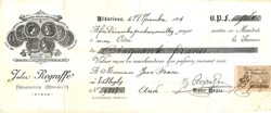 Facture - Bédarieux - Julien Regraffe 28 novembre 1904
