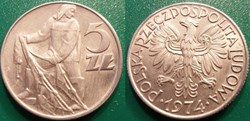 5 Zloty 1974