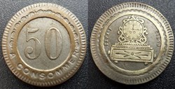 f- Jeton à consommer 50 C. à Consommer