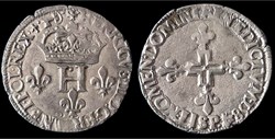 Henri III Double Sol Parisis 1584 Dijon