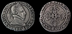 Henri III Demi Franc 1578 Dijon
