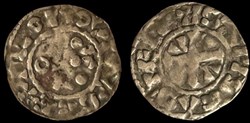 Louis VI denier, 4e type Étampes