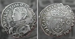 Charles IX demi teston Toulouse 1569