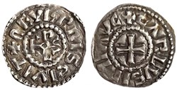 Charles le Chauve Denier immobilisé Nevers