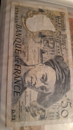 50 francs 1992 quentin de la tour