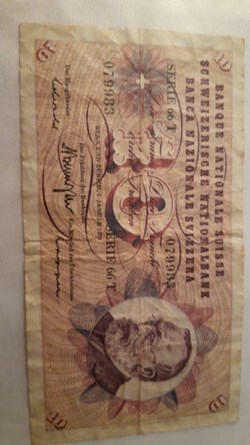10 francs 1970 Suisse