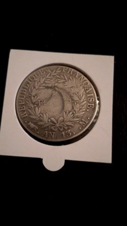 5 francs An 13 M Napoleon Empereur,Calendrier révolutionnaire
