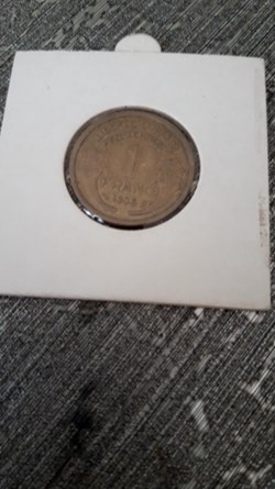 1 franc 1938 bronze-alu Morlon