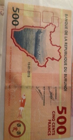 500 francs 2005 Burundi