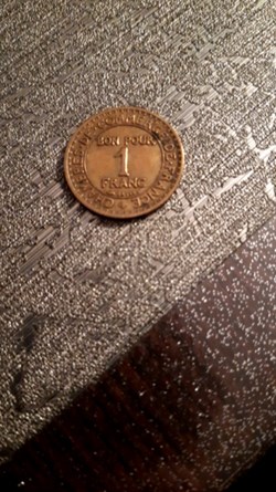 1 franc 1927 (signature incomplète) chambre du commrce