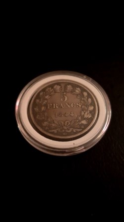 5 francs 1844 W IIIe type Domard