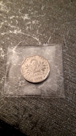 2 francs 1998 semeuse BE