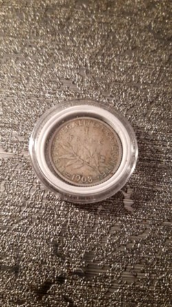 1 franc 1908 la semeuse