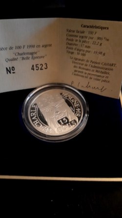 100 francs BE 1990 Charlemagne