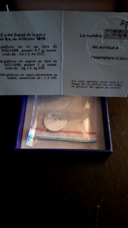 5 centimes marianne piéfort 1979