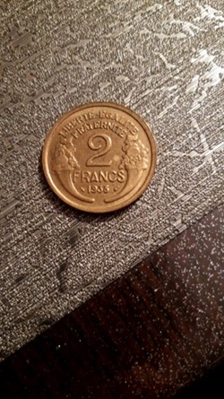 2 francs 1938 bronze-alu Morlon