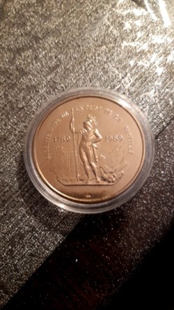 Medaille projet 1983 Bicentenaire de la prise de la bastille