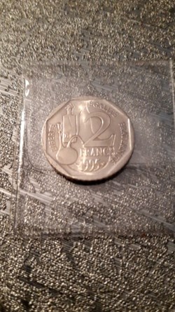 2 francs 1995 Louis Pasteur