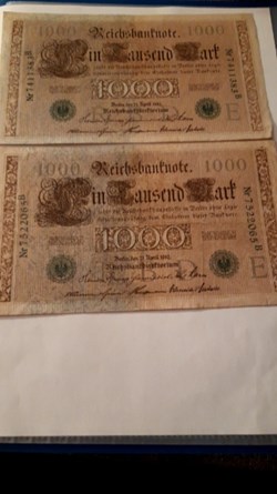 1000 marks 1910 Allemagne